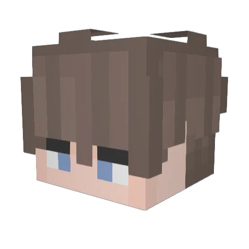 raaikiiri Minecraft avatar head, 3D render