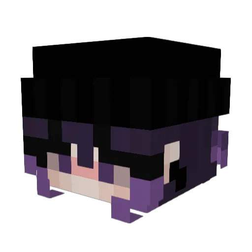 raayw Minecraft avatar head, 3D render