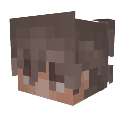 raazrr Minecraft avatar head, 3D render