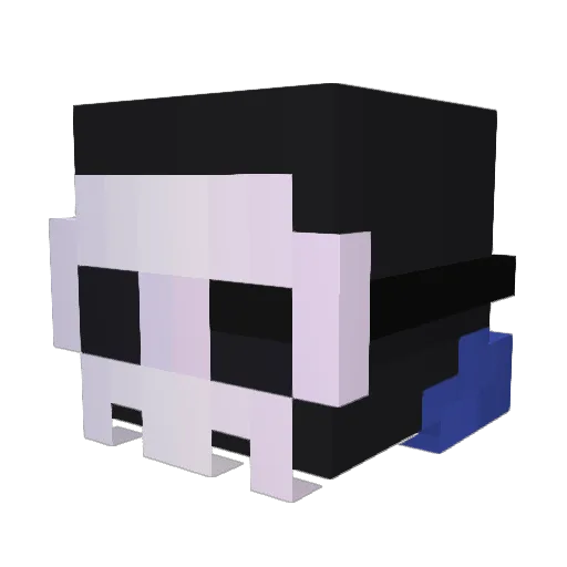 rabber123 Minecraft avatar head, 3D render
