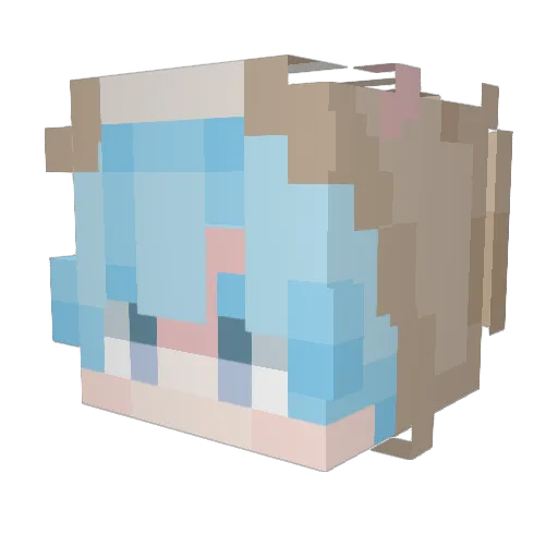 rabbit0304 Minecraft avatar head, 3D render