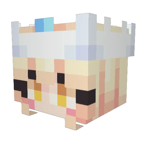 rabbit329 Minecraft avatar head, 3D render