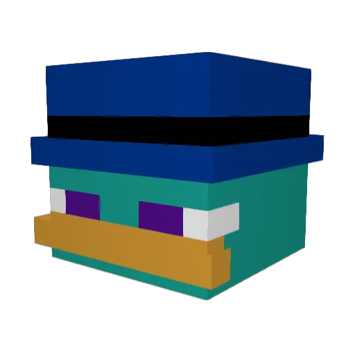 rabbitscarperry Minecraft avatar head, 3D render