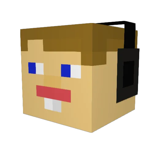 rabbitt9 Minecraft avatar head, 3D render