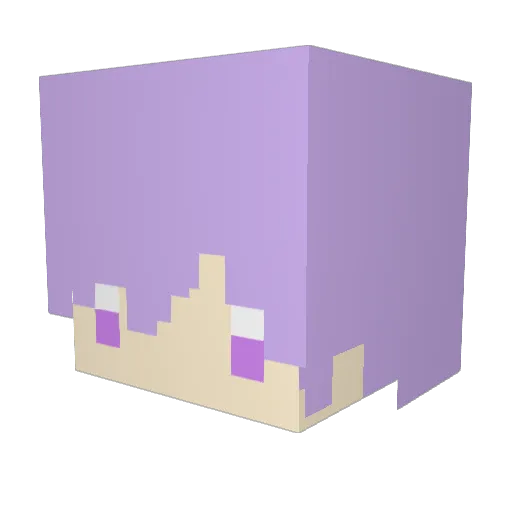 rabenda_0000 Minecraft avatar head, 3D render