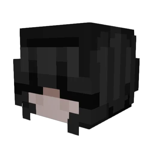rabenhexx Minecraft avatar head, 3D render