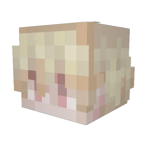 rabid_cowboy Minecraft avatar head, 3D render