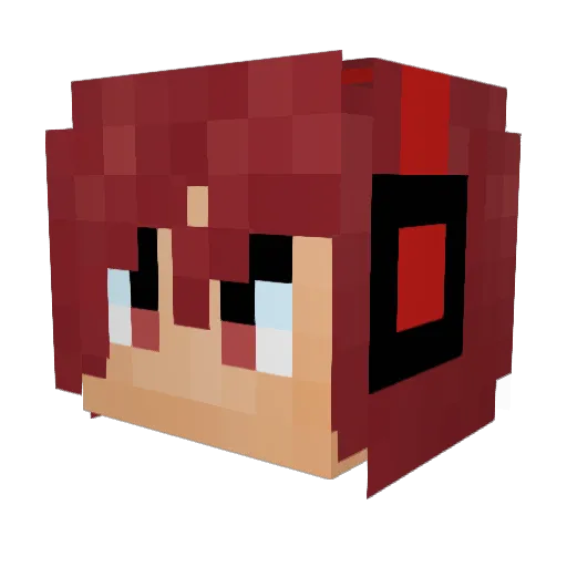 rabidbeaver25 Minecraft avatar head, 3D render