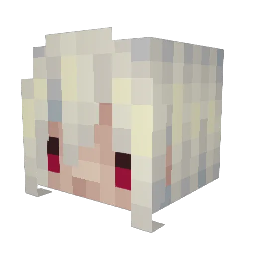 rabidsister Minecraft avatar head, 3D render