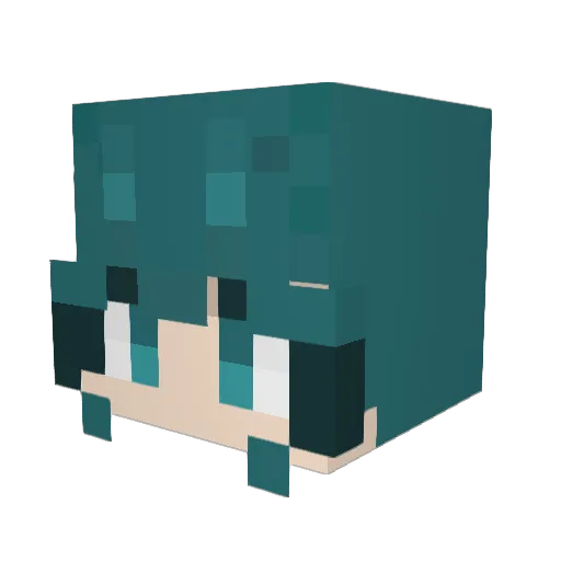 rabimi Minecraft avatar head, 3D render