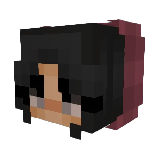 rabiya_r Minecraft avatar head, 3D render