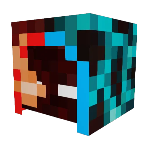 rabladoor Minecraft avatar head, 3D render