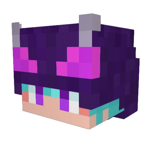 rabr Minecraft avatar head, 3D render