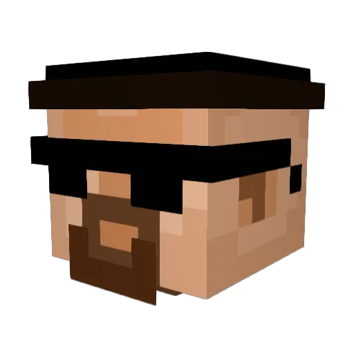 racer2535 Minecraft avatar head, 3D render