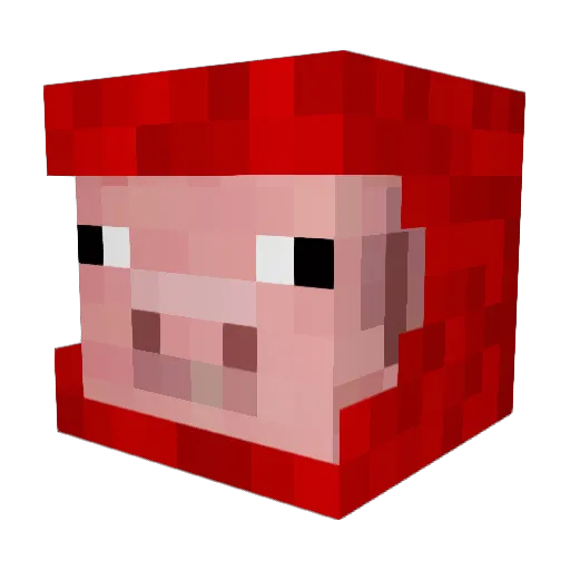 racermannen Minecraft avatar head, 3D render