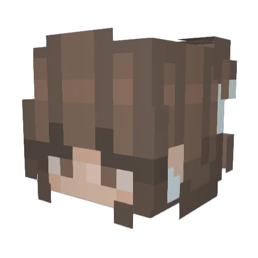 rachaiii Minecraft avatar head, 3D render
