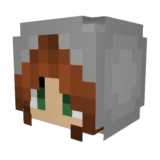 rachandeth Minecraft avatar head, 3D render