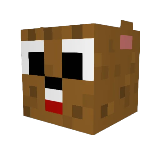 rachel_07 Minecraft avatar head, 3D render