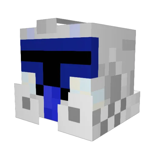 rachelhad Minecraft avatar head, 3D render
