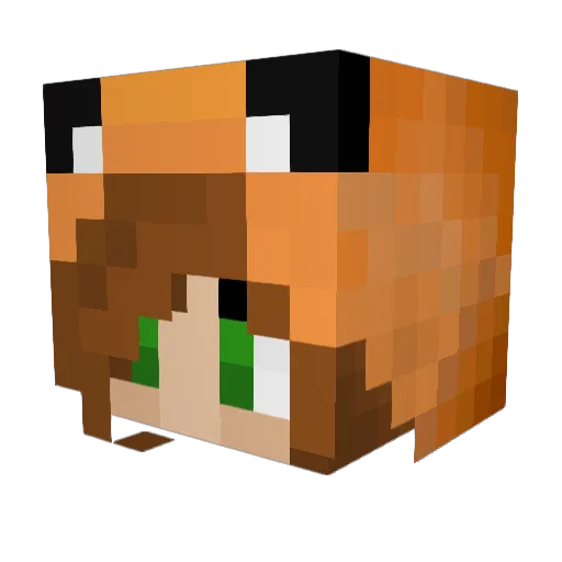 rachellesalton Minecraft avatar head, 3D render