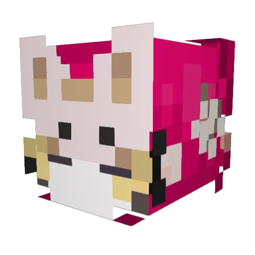 rachely123 Minecraft avatar head, 3D render