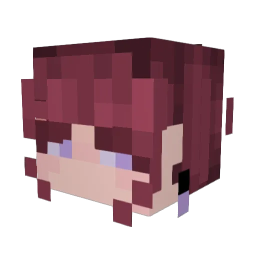rachi33 Minecraft avatar head, 3D render