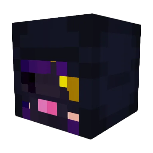 rachimachii Minecraft avatar head, 3D render