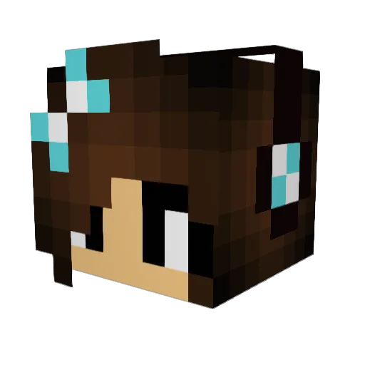 rachoo89 Minecraft avatar head, 3D render