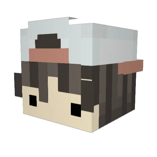 rachrenee_05 Minecraft avatar head, 3D render