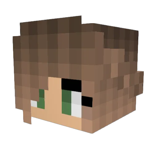 rachswag Minecraft avatar head, 3D render