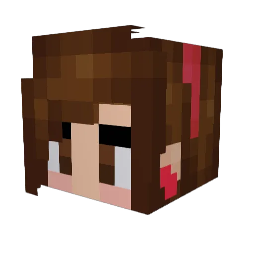rachyp_rawrXD Minecraft avatar head, 3D render