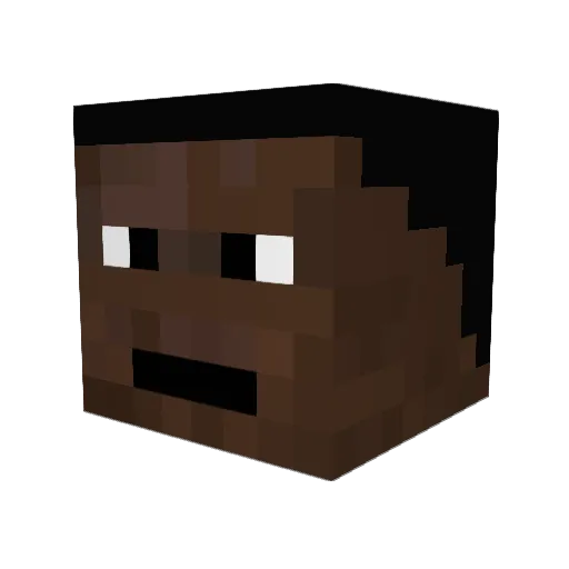 racismgood Minecraft avatar head, 3D render