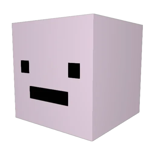 racistaa Minecraft avatar head, 3D render