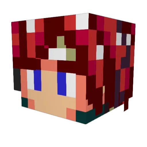 racki40 Minecraft avatar head, 3D render