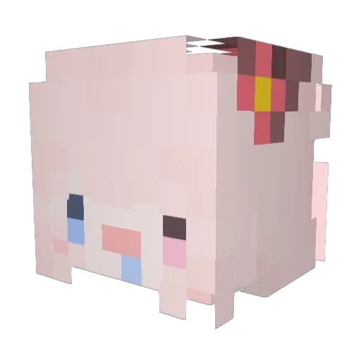 racooon158 Minecraft avatar head, 3D render