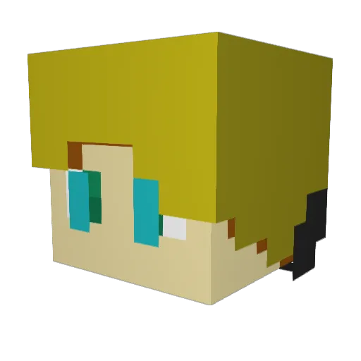 racorp24 Minecraft avatar head, 3D render