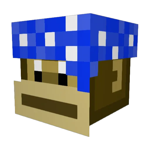 ractoline Minecraft avatar head, 3D render