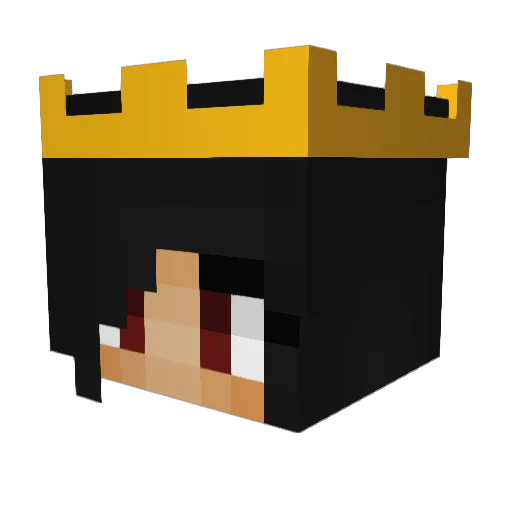 racusan Minecraft avatar head, 3D render