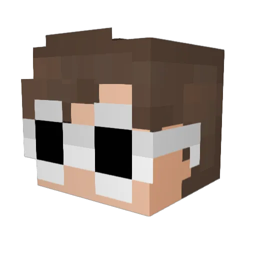 rad1m Minecraft avatar head, 3D render