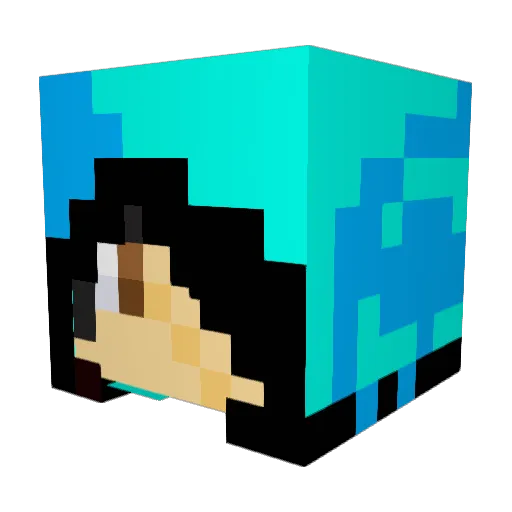 rad_dudley Minecraft avatar head, 3D render