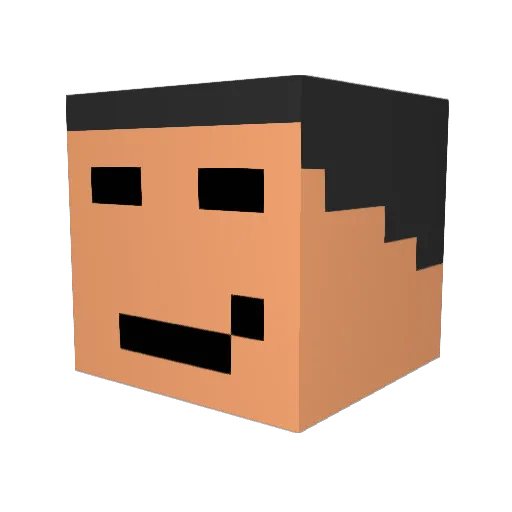 radarman36 Minecraft avatar head, 3D render