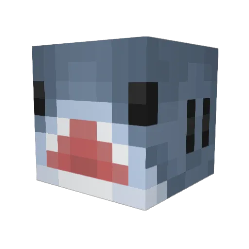 radberries Minecraft avatar head, 3D render