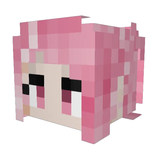 radbiird Minecraft avatar head, 3D render