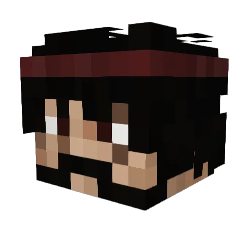 radd Minecraft avatar head, 3D render
