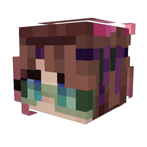 raddikal Minecraft avatar head, 3D render