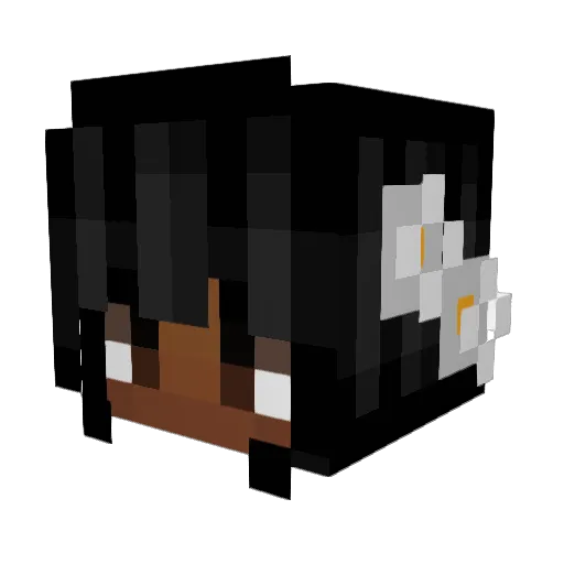 raddriri Minecraft avatar head, 3D render