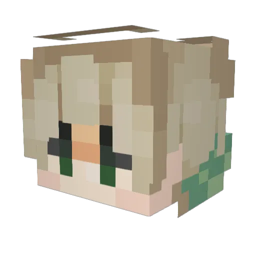 rademandaniel Minecraft avatar head, 3D render