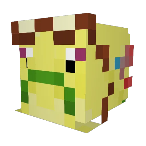 radesy Minecraft avatar head, 3D render