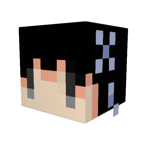 radhiusu Minecraft avatar head, 3D render