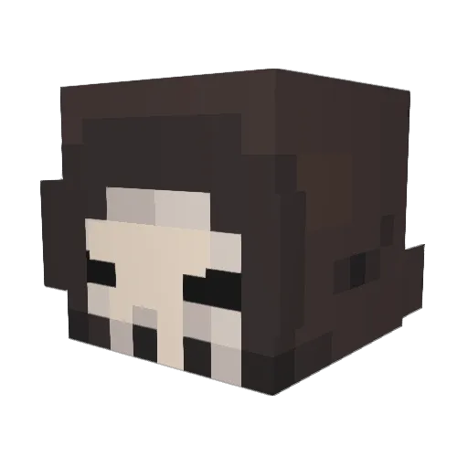 radi_ Minecraft avatar head, 3D render